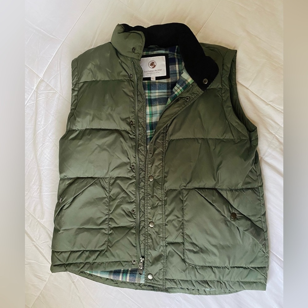 Southern Proper Men’s Flannel Vest Size Large